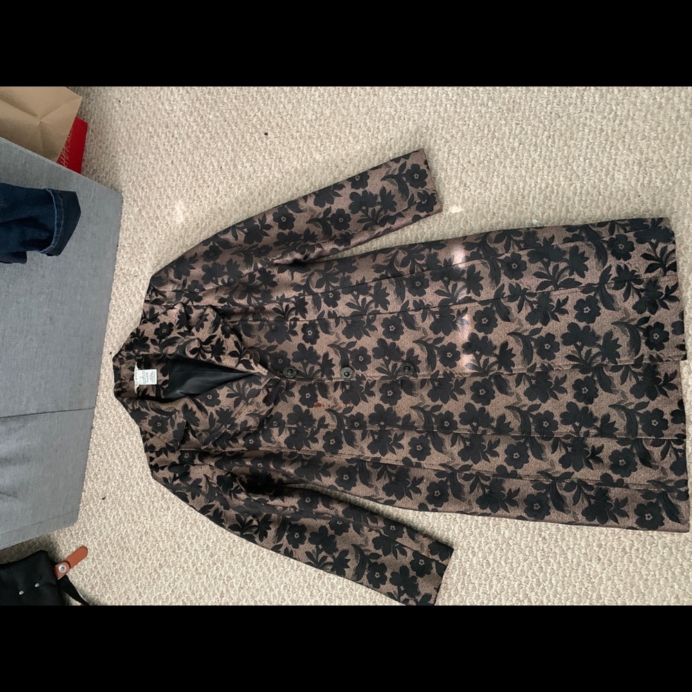 Floral Black Jacket (Vintage)